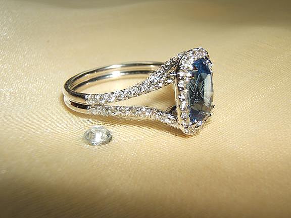 Pave Diamond Engagement Ring